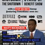 Comedy Marathon for Federal Workers hosted by Matt Richards